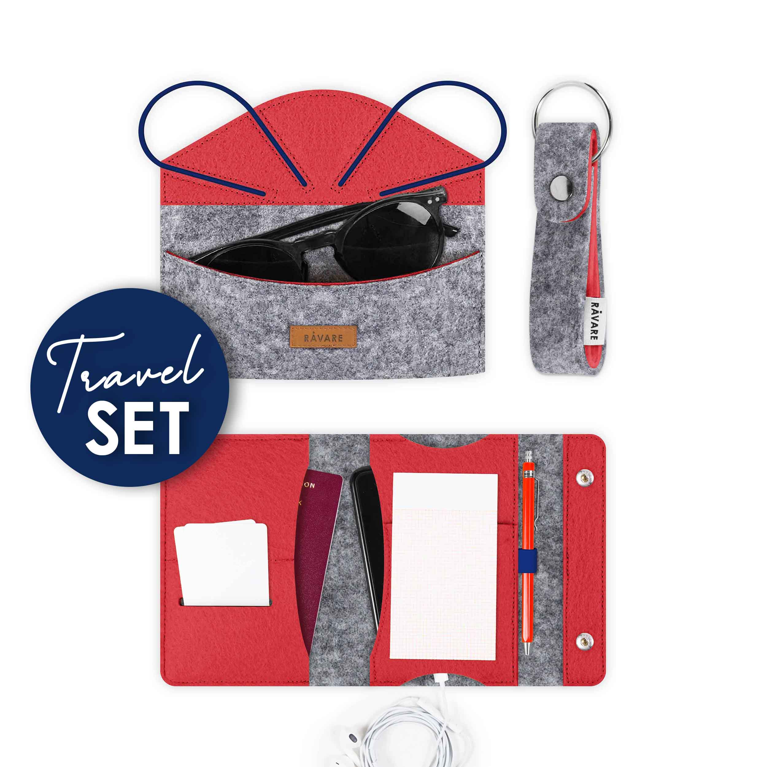 set-travel-rot.jpg Produktset TRAVEL hellgrau-rot – Bild 1